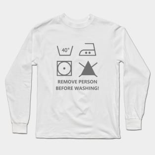 Washing instructions Long Sleeve T-Shirt